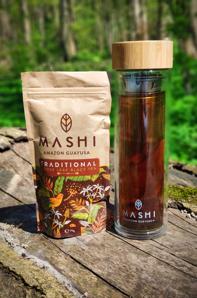 Voordeelpakket: theefles + Mashi thee zwart - Mashi Guayusa